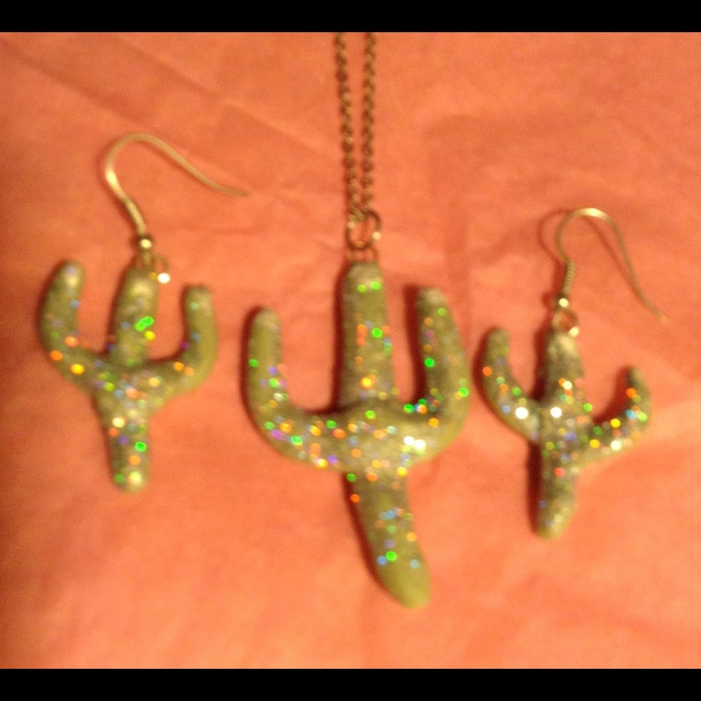 Glittery Sahuaro Set